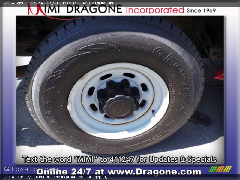 Red / Medium Flint 2004 Ford F250 Super Duty XL SuperCab