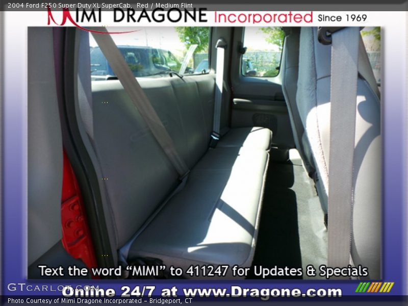Red / Medium Flint 2004 Ford F250 Super Duty XL SuperCab