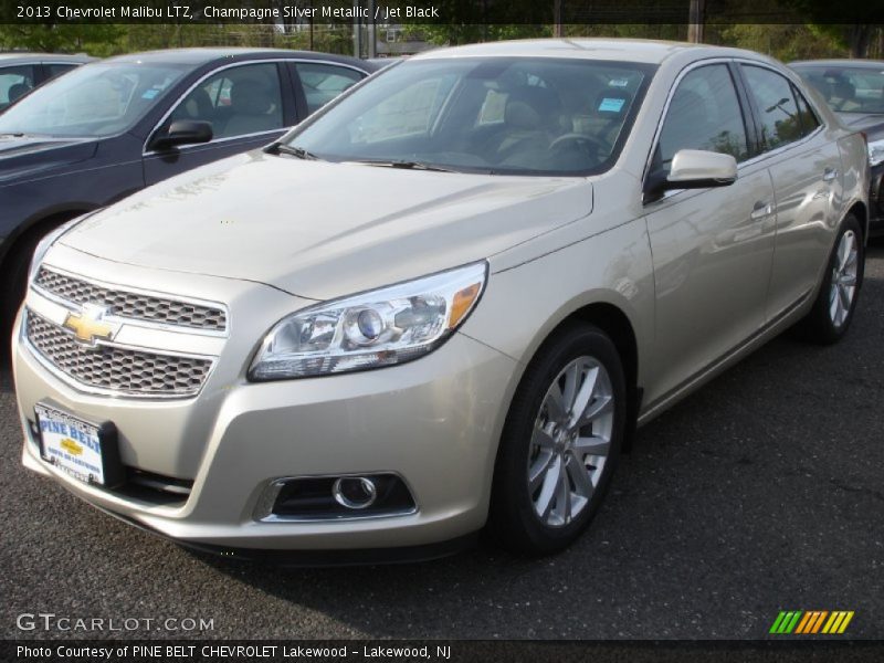 Champagne Silver Metallic / Jet Black 2013 Chevrolet Malibu LTZ