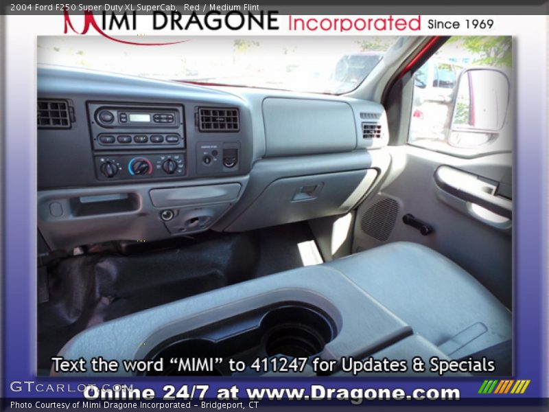 Red / Medium Flint 2004 Ford F250 Super Duty XL SuperCab