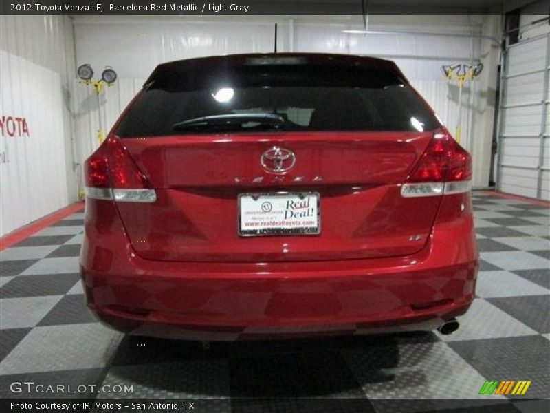Barcelona Red Metallic / Light Gray 2012 Toyota Venza LE