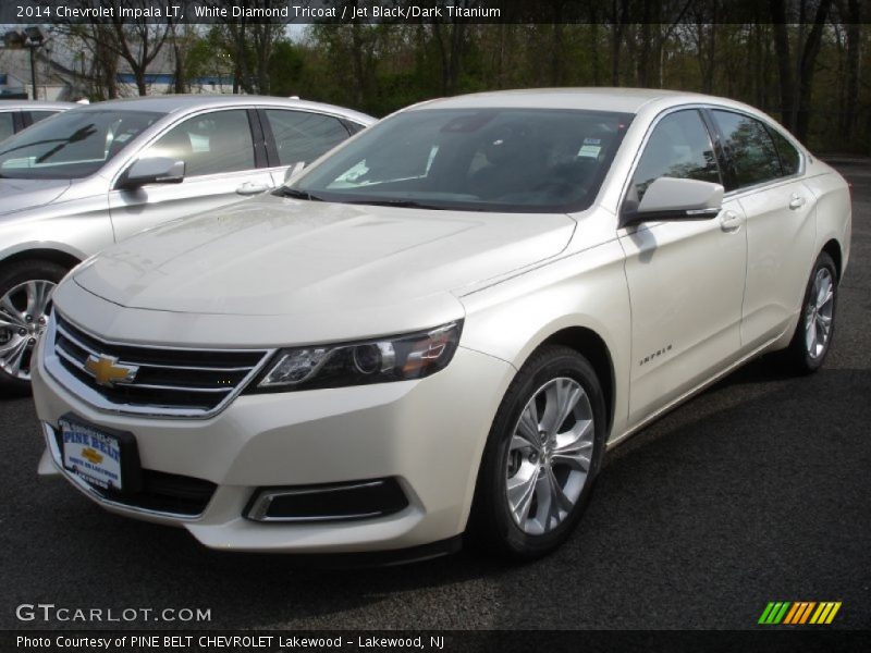 White Diamond Tricoat / Jet Black/Dark Titanium 2014 Chevrolet Impala LT