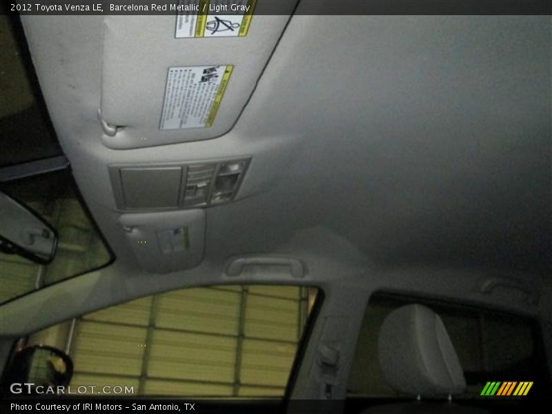 Barcelona Red Metallic / Light Gray 2012 Toyota Venza LE