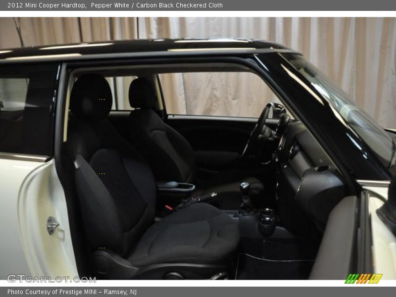Pepper White / Carbon Black Checkered Cloth 2012 Mini Cooper Hardtop