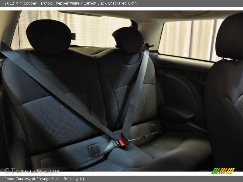 Pepper White / Carbon Black Checkered Cloth 2012 Mini Cooper Hardtop