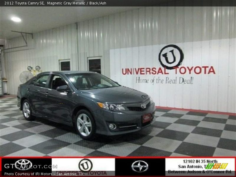 Magnetic Gray Metallic / Black/Ash 2012 Toyota Camry SE