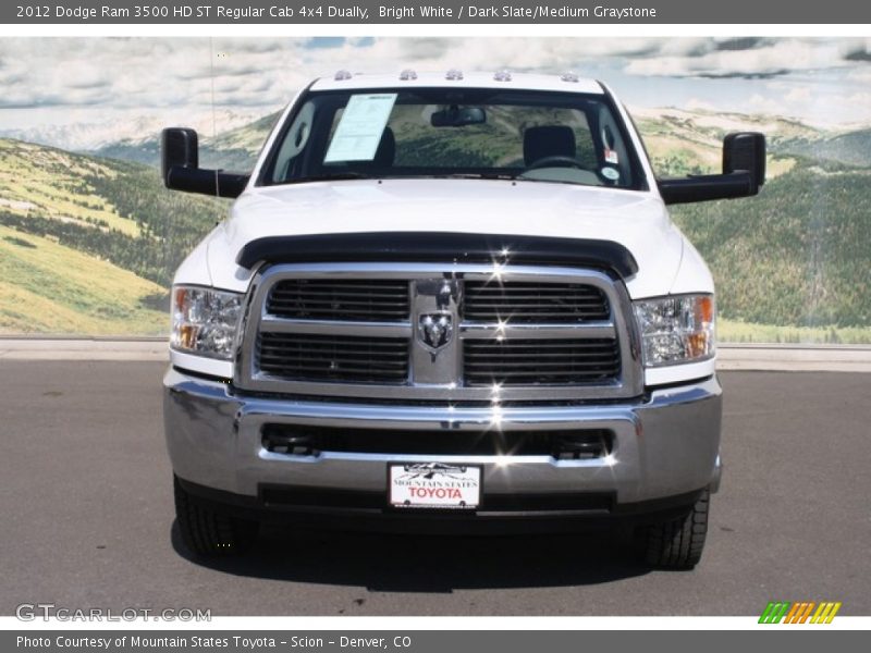 Bright White / Dark Slate/Medium Graystone 2012 Dodge Ram 3500 HD ST Regular Cab 4x4 Dually