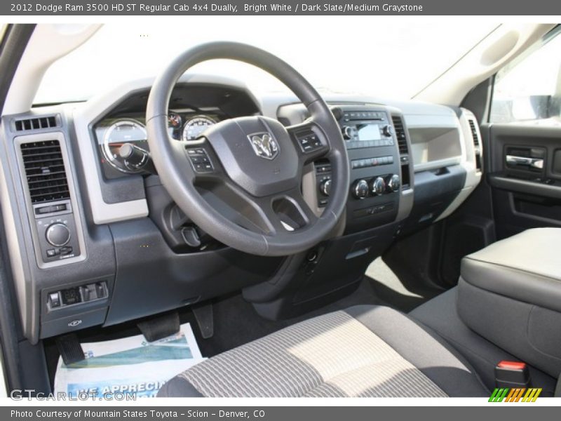  2012 Ram 3500 HD ST Regular Cab 4x4 Dually Dark Slate/Medium Graystone Interior