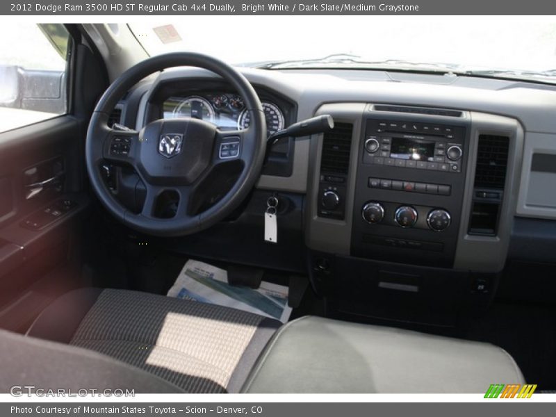Bright White / Dark Slate/Medium Graystone 2012 Dodge Ram 3500 HD ST Regular Cab 4x4 Dually