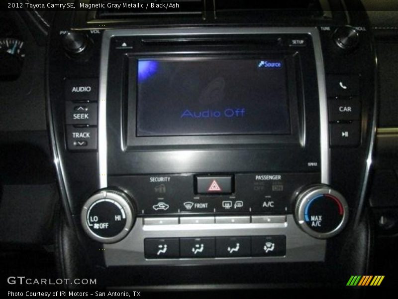 Magnetic Gray Metallic / Black/Ash 2012 Toyota Camry SE