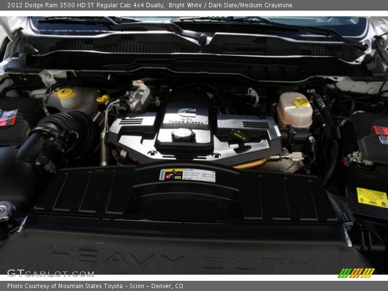 Bright White / Dark Slate/Medium Graystone 2012 Dodge Ram 3500 HD ST Regular Cab 4x4 Dually