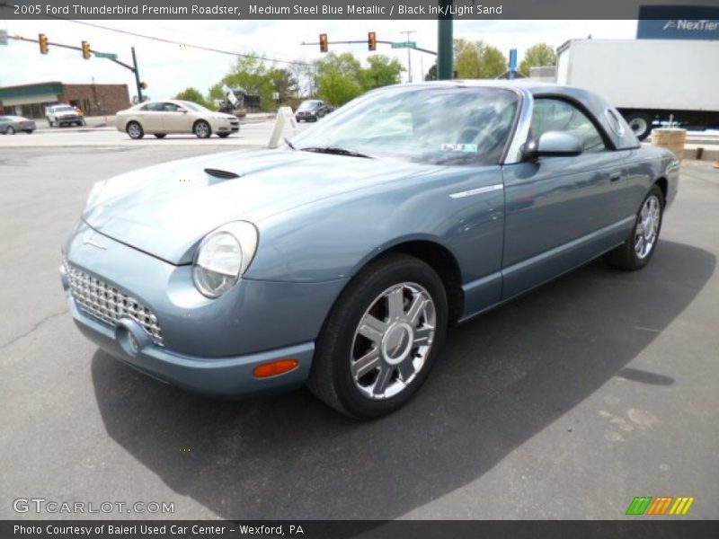 Medium Steel Blue Metallic / Black Ink/Light Sand 2005 Ford Thunderbird Premium Roadster