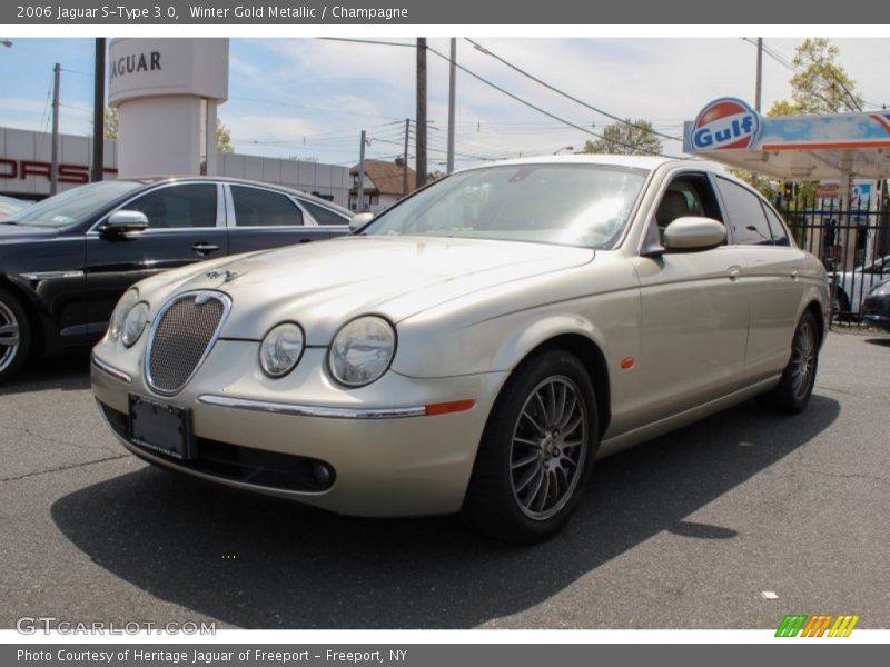 Winter Gold Metallic / Champagne 2006 Jaguar S-Type 3.0