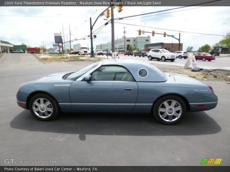 Medium Steel Blue Metallic / Black Ink/Light Sand 2005 Ford Thunderbird Premium Roadster