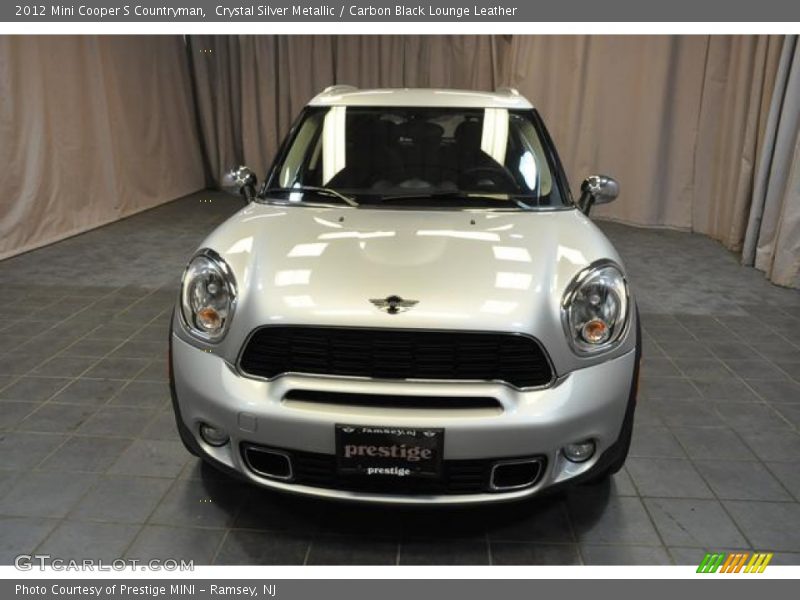 Crystal Silver Metallic / Carbon Black Lounge Leather 2012 Mini Cooper S Countryman