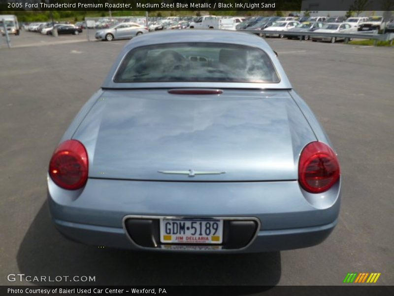Medium Steel Blue Metallic / Black Ink/Light Sand 2005 Ford Thunderbird Premium Roadster