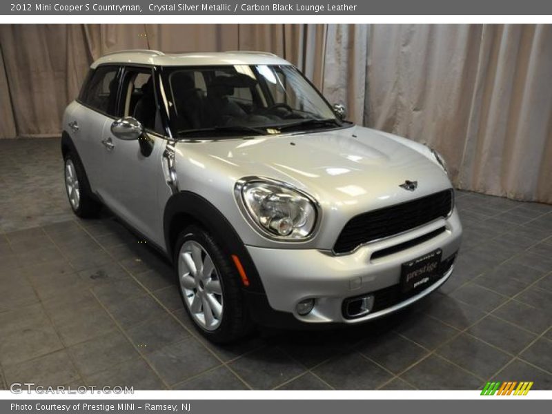 Crystal Silver Metallic / Carbon Black Lounge Leather 2012 Mini Cooper S Countryman
