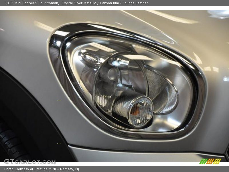 Crystal Silver Metallic / Carbon Black Lounge Leather 2012 Mini Cooper S Countryman