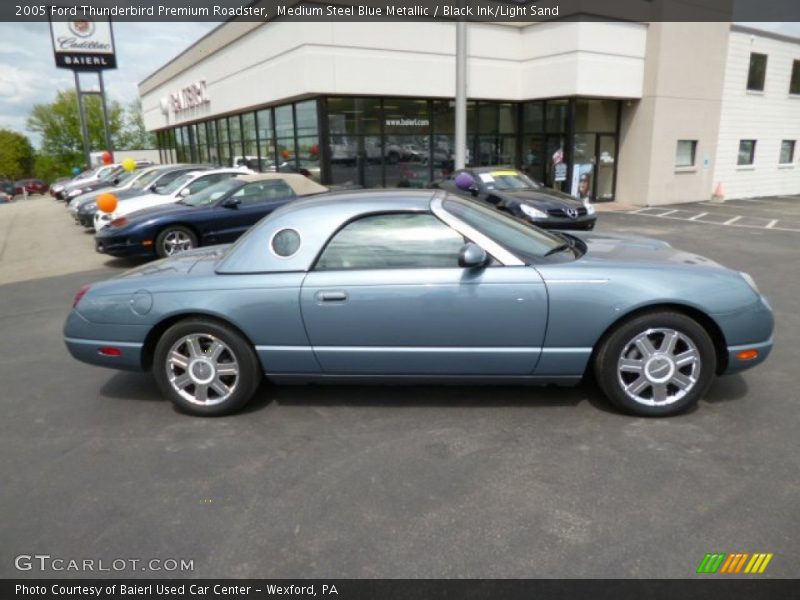 Medium Steel Blue Metallic / Black Ink/Light Sand 2005 Ford Thunderbird Premium Roadster