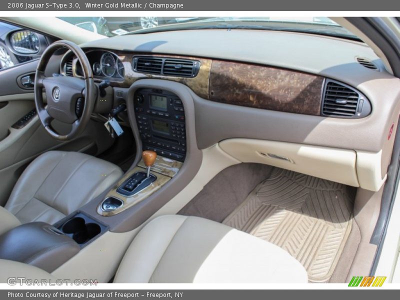 Winter Gold Metallic / Champagne 2006 Jaguar S-Type 3.0