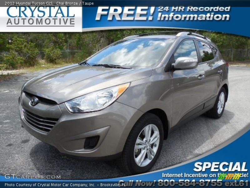 Chai Bronze / Taupe 2012 Hyundai Tucson GLS