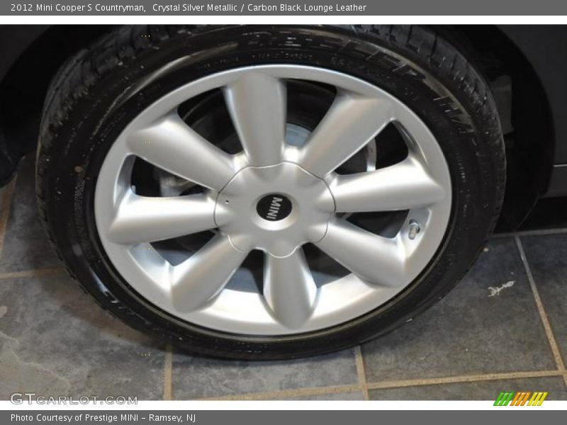 Crystal Silver Metallic / Carbon Black Lounge Leather 2012 Mini Cooper S Countryman