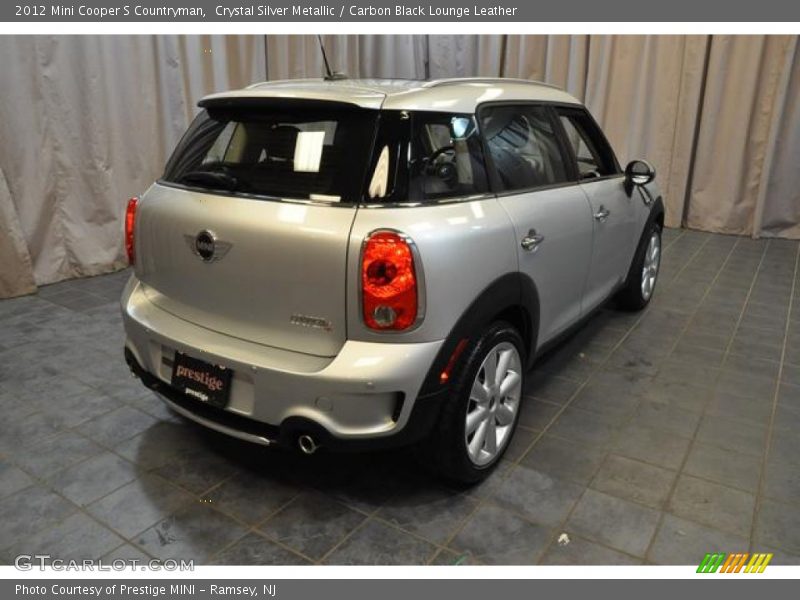 Crystal Silver Metallic / Carbon Black Lounge Leather 2012 Mini Cooper S Countryman