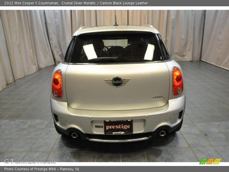 Crystal Silver Metallic / Carbon Black Lounge Leather 2012 Mini Cooper S Countryman