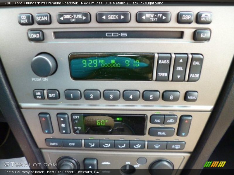 Controls of 2005 Thunderbird Premium Roadster