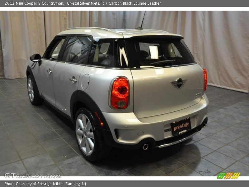 Crystal Silver Metallic / Carbon Black Lounge Leather 2012 Mini Cooper S Countryman