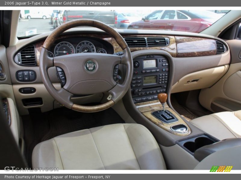 Winter Gold Metallic / Champagne 2006 Jaguar S-Type 3.0