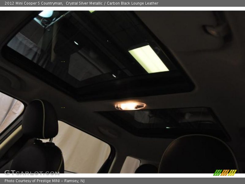 Crystal Silver Metallic / Carbon Black Lounge Leather 2012 Mini Cooper S Countryman