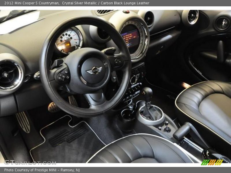Crystal Silver Metallic / Carbon Black Lounge Leather 2012 Mini Cooper S Countryman