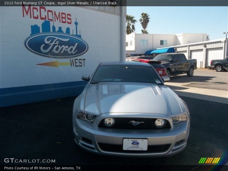 Ingot Silver Metallic / Charcoal Black 2013 Ford Mustang GT Coupe
