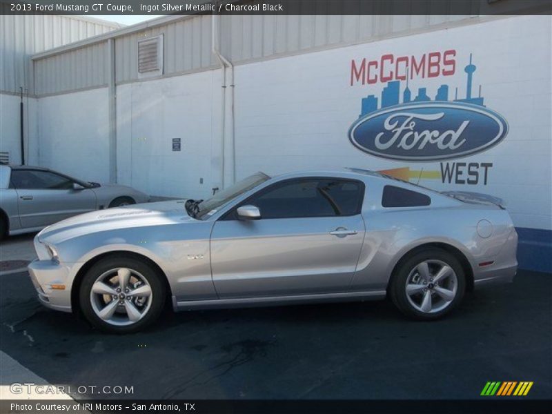 Ingot Silver Metallic / Charcoal Black 2013 Ford Mustang GT Coupe