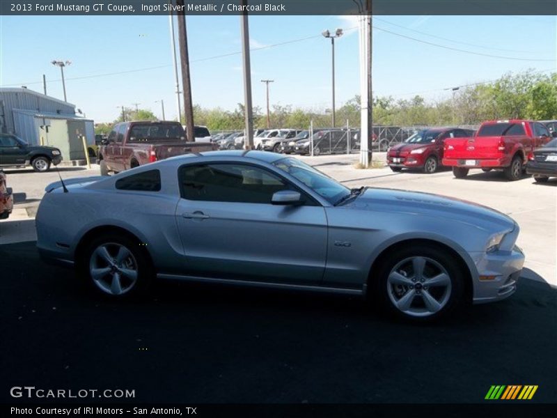 Ingot Silver Metallic / Charcoal Black 2013 Ford Mustang GT Coupe