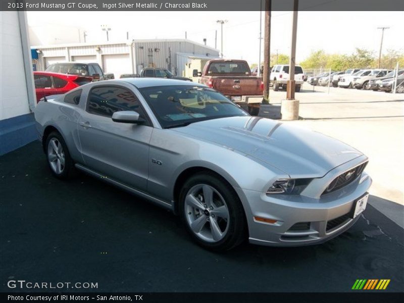 Ingot Silver Metallic / Charcoal Black 2013 Ford Mustang GT Coupe