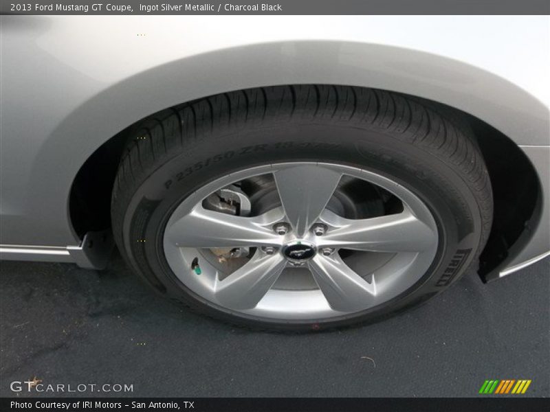 Ingot Silver Metallic / Charcoal Black 2013 Ford Mustang GT Coupe