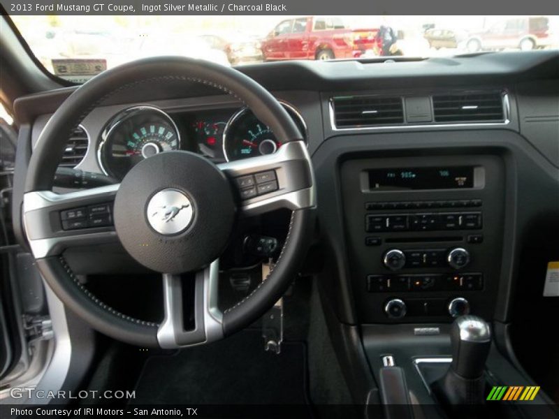 Ingot Silver Metallic / Charcoal Black 2013 Ford Mustang GT Coupe