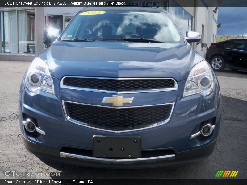 Twilight Blue Metallic / Jet Black 2011 Chevrolet Equinox LTZ AWD