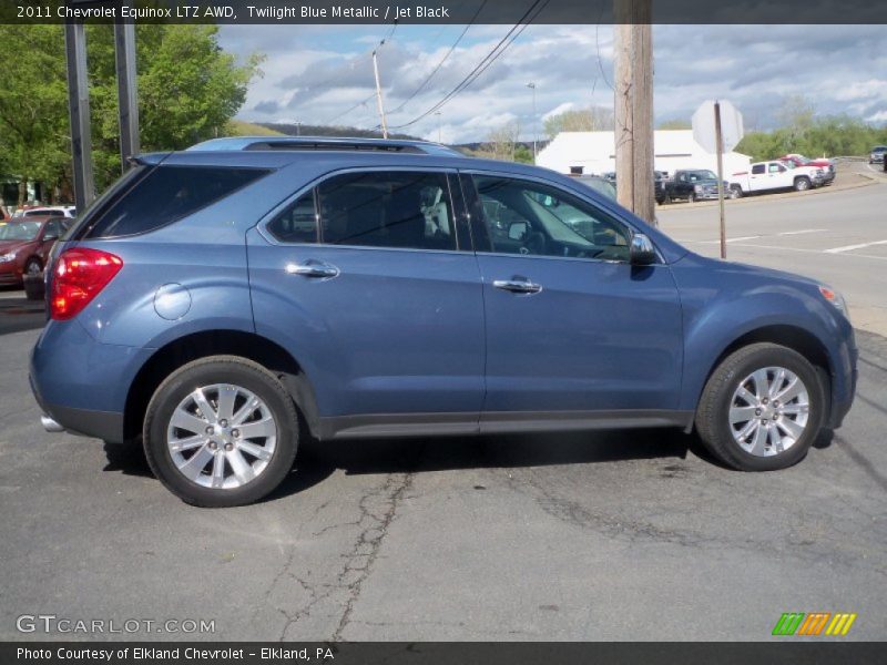Twilight Blue Metallic / Jet Black 2011 Chevrolet Equinox LTZ AWD