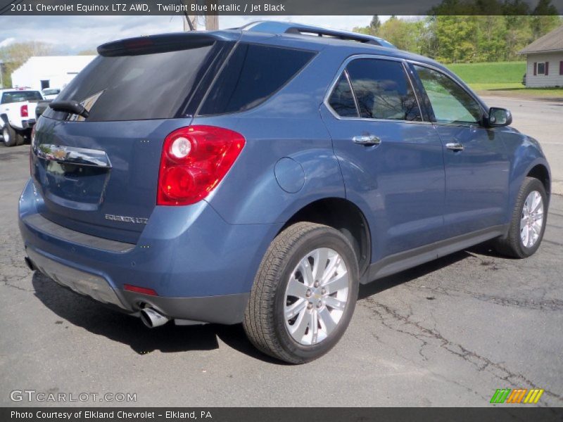 Twilight Blue Metallic / Jet Black 2011 Chevrolet Equinox LTZ AWD