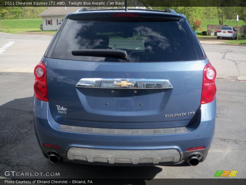 Twilight Blue Metallic / Jet Black 2011 Chevrolet Equinox LTZ AWD