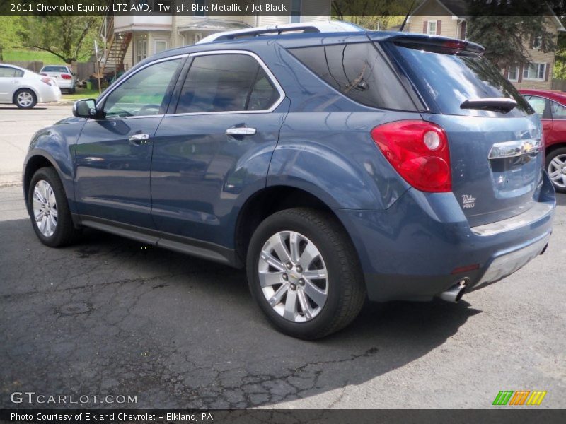 Twilight Blue Metallic / Jet Black 2011 Chevrolet Equinox LTZ AWD