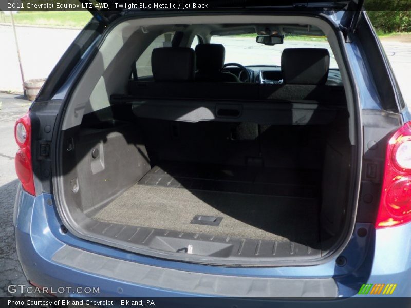 Twilight Blue Metallic / Jet Black 2011 Chevrolet Equinox LTZ AWD