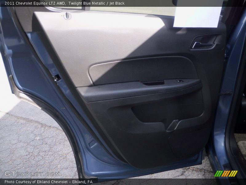 Twilight Blue Metallic / Jet Black 2011 Chevrolet Equinox LTZ AWD