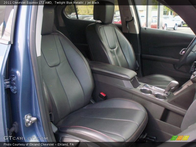 Twilight Blue Metallic / Jet Black 2011 Chevrolet Equinox LTZ AWD