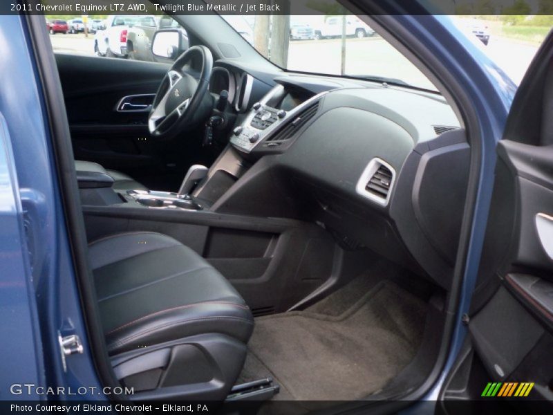 Twilight Blue Metallic / Jet Black 2011 Chevrolet Equinox LTZ AWD