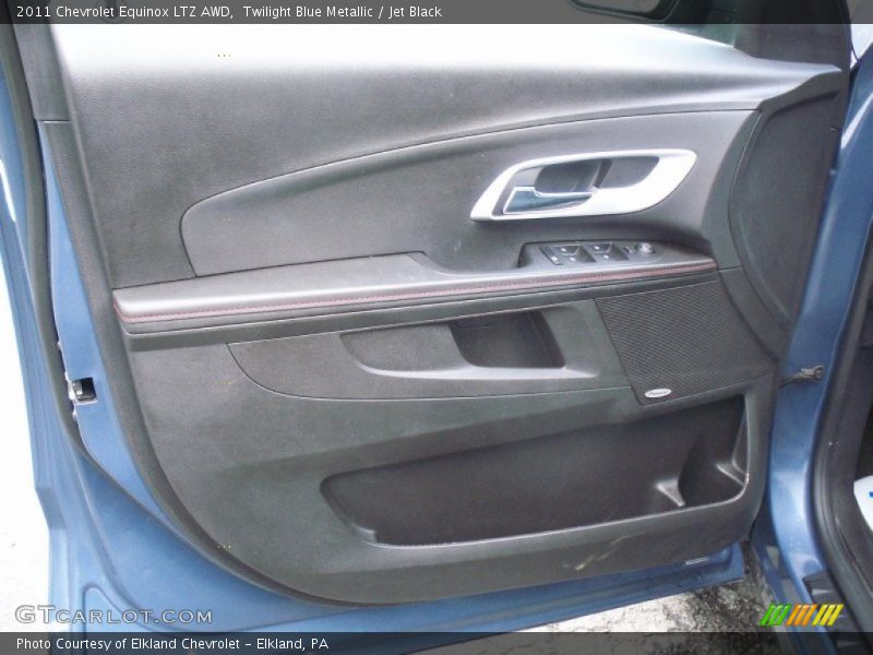 Twilight Blue Metallic / Jet Black 2011 Chevrolet Equinox LTZ AWD
