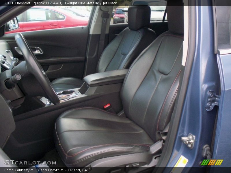 Twilight Blue Metallic / Jet Black 2011 Chevrolet Equinox LTZ AWD